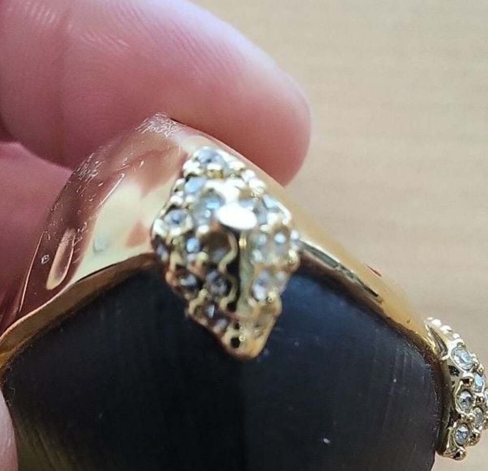 Alexis Bittar Pyramid Statement Ring with Crystal Accents - Picture 3 of 9